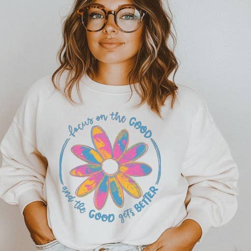 Focus on the Good DTF Transfer for wholesale by Sweet and Sassy Tees