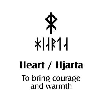 Scandinavian Specialties - Wholesale Pendant/Charm Necklace - Sterling Rune Pendant - Heart1