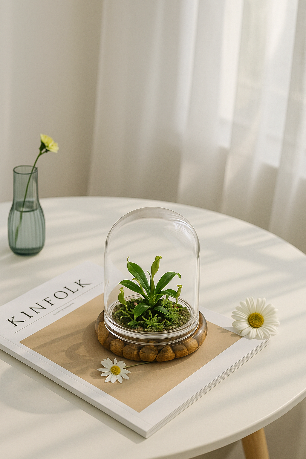 bloomify – wholesale Levande växt – Levande kannaväxtterrarium, Nepenthes Tobaica med mossa, heminredning som du måste ha1