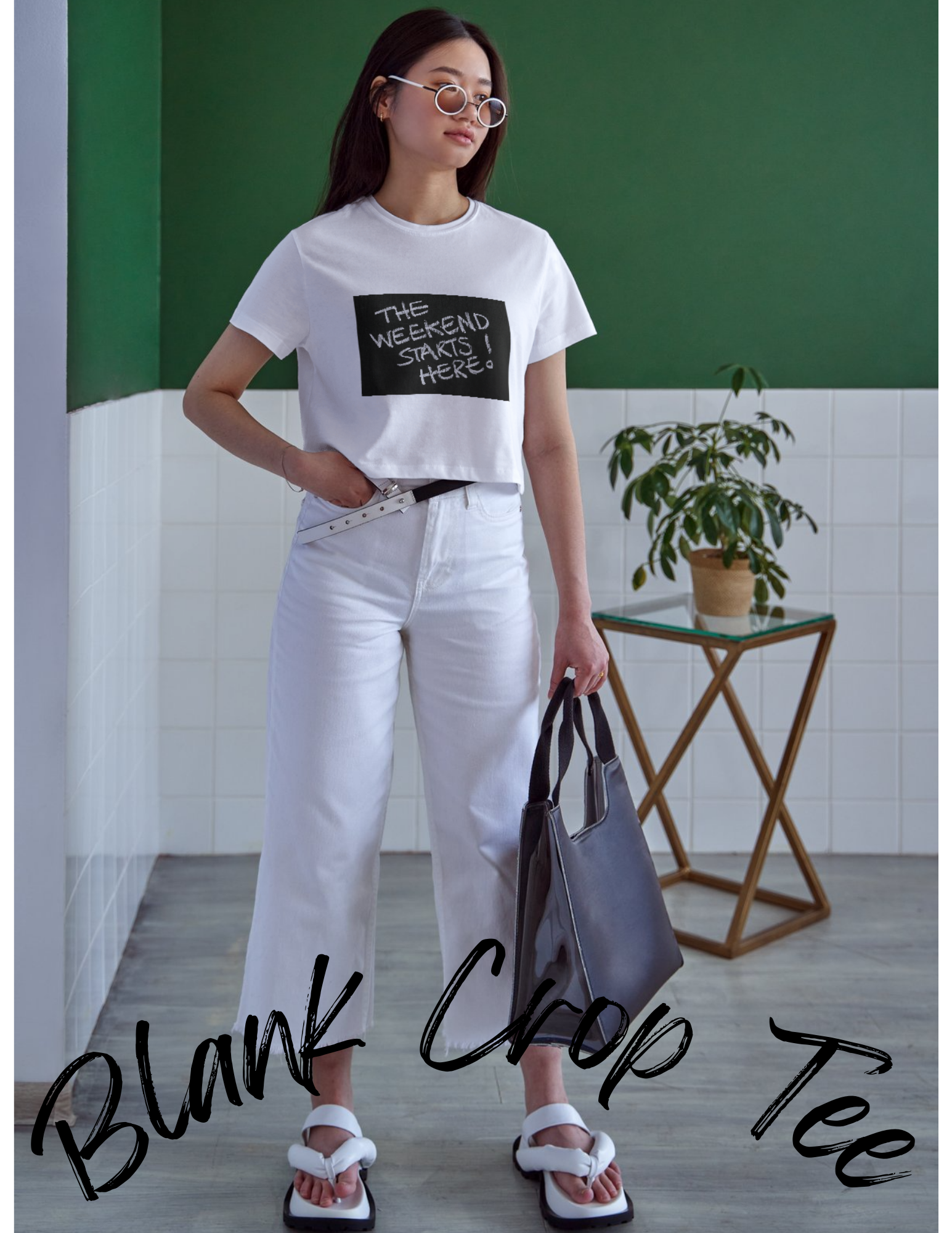 Neil & David - Wholesale Shirt - Women's - Neil & David Crop Top Trendy Short Sleeve T-shirt OPEN SIZE7