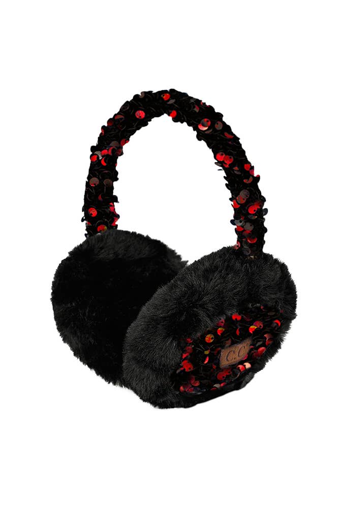 Hana - Wholesale Earwarmers/Ear Muffs - Women's - C.C Faux Fur Sequin Earmuff4