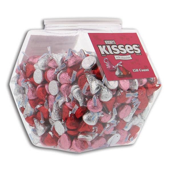 Kelli's - Wholesale Chocolate Covered Sweets - Hershey Kisses Valentine's Day Changemaker Tub