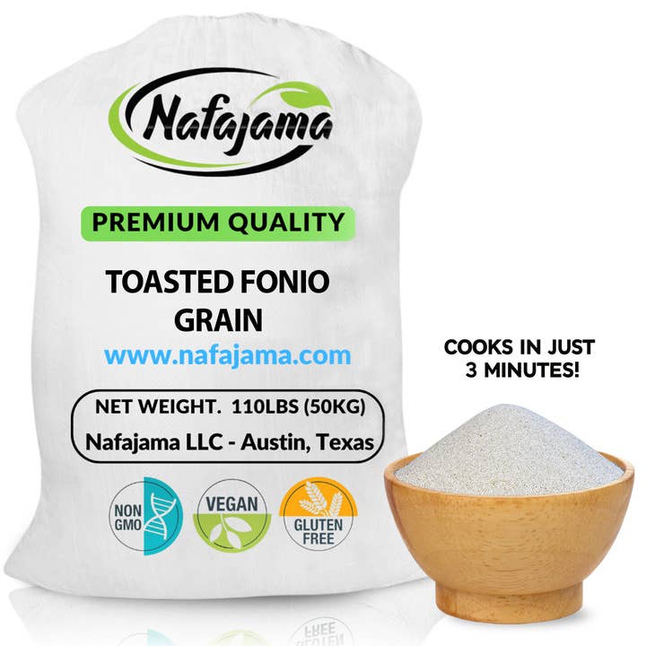 Nafajama - Wholesale Whole Grains - Nafajama Premium Toasted Fonio -1 Bag (110 lb / 50 kg)