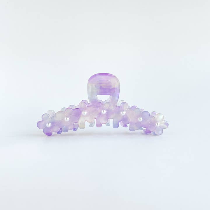 Assorted Callie | Flower and Pearl Detail Claw Clip for wholesale on Faire