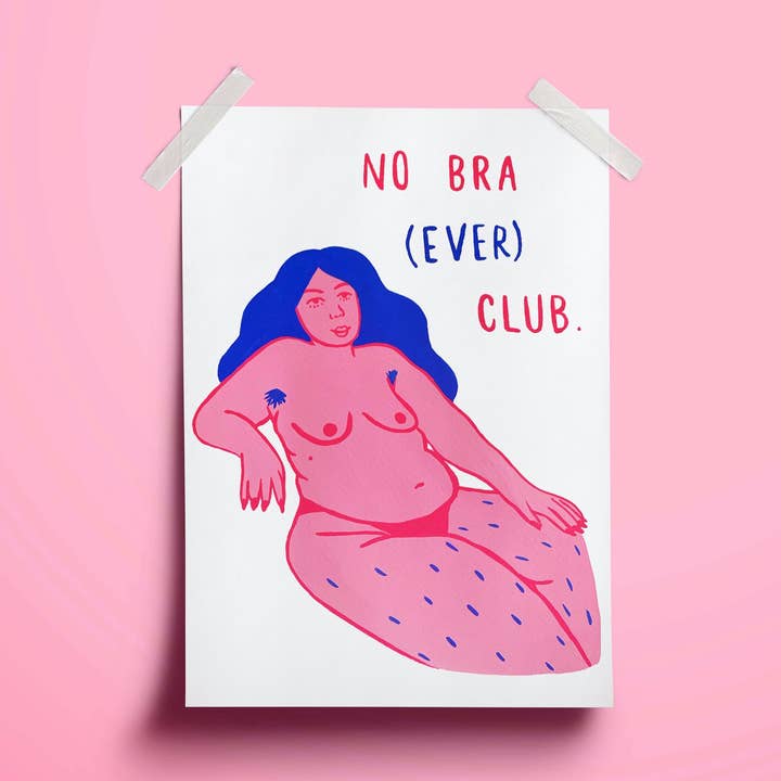 Estampado No Bra Club para venta al por mayor de Meg Garrod Art