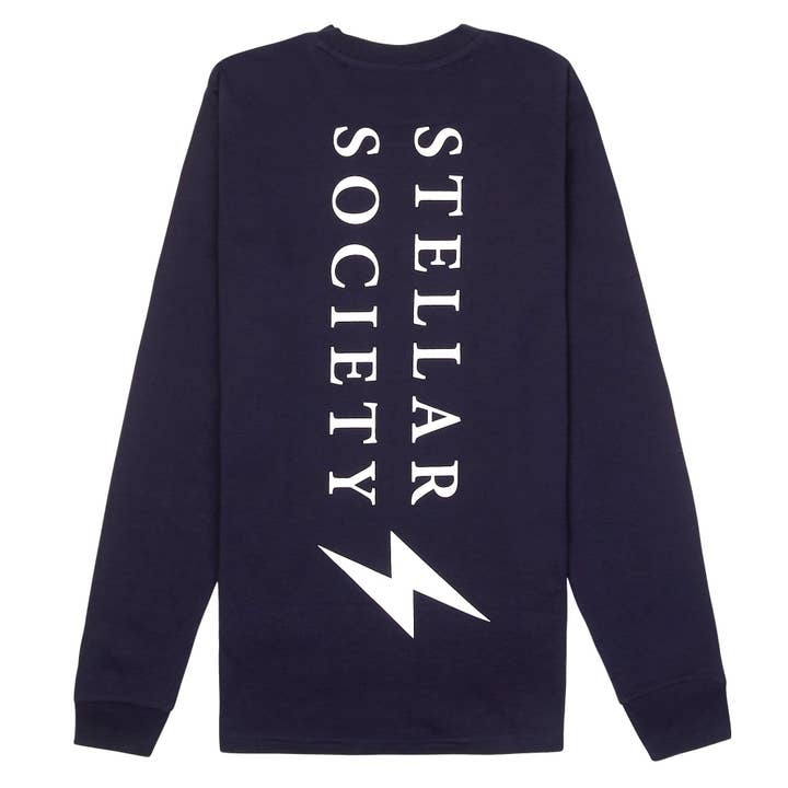 T-shirt Classic LS - Navy per la vendita all'ingrosso da parte di Stellar Society