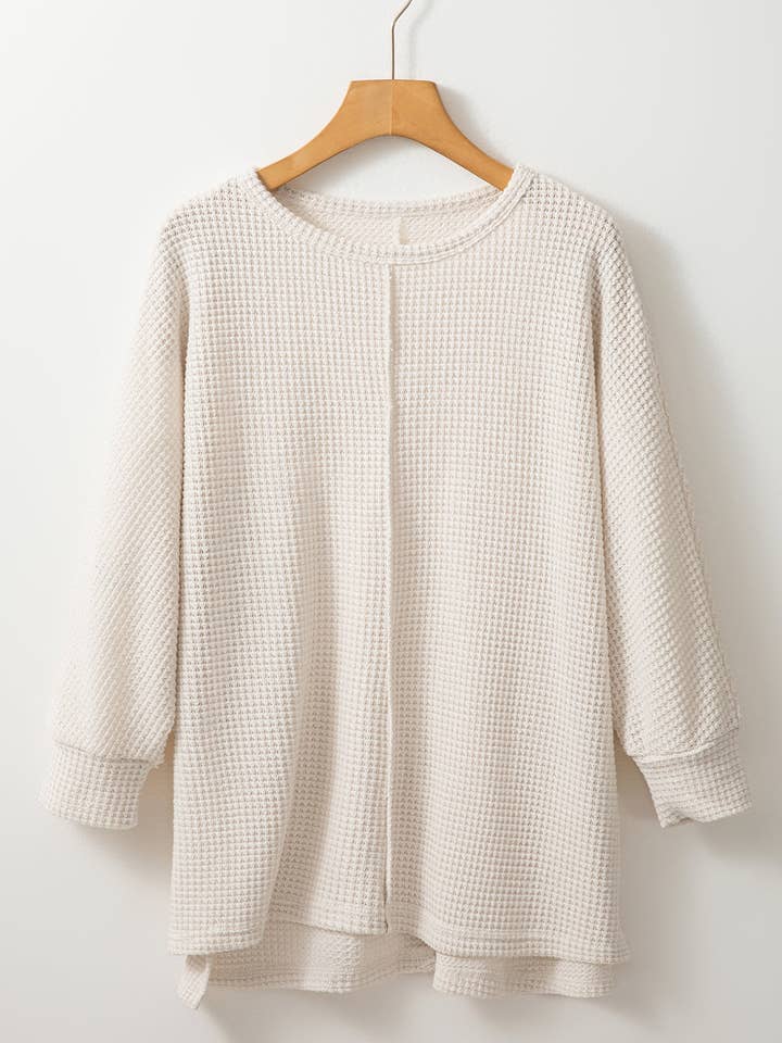 Top Oversized com Mangas de Morcego Anaiah por atacado de Threaded Pear