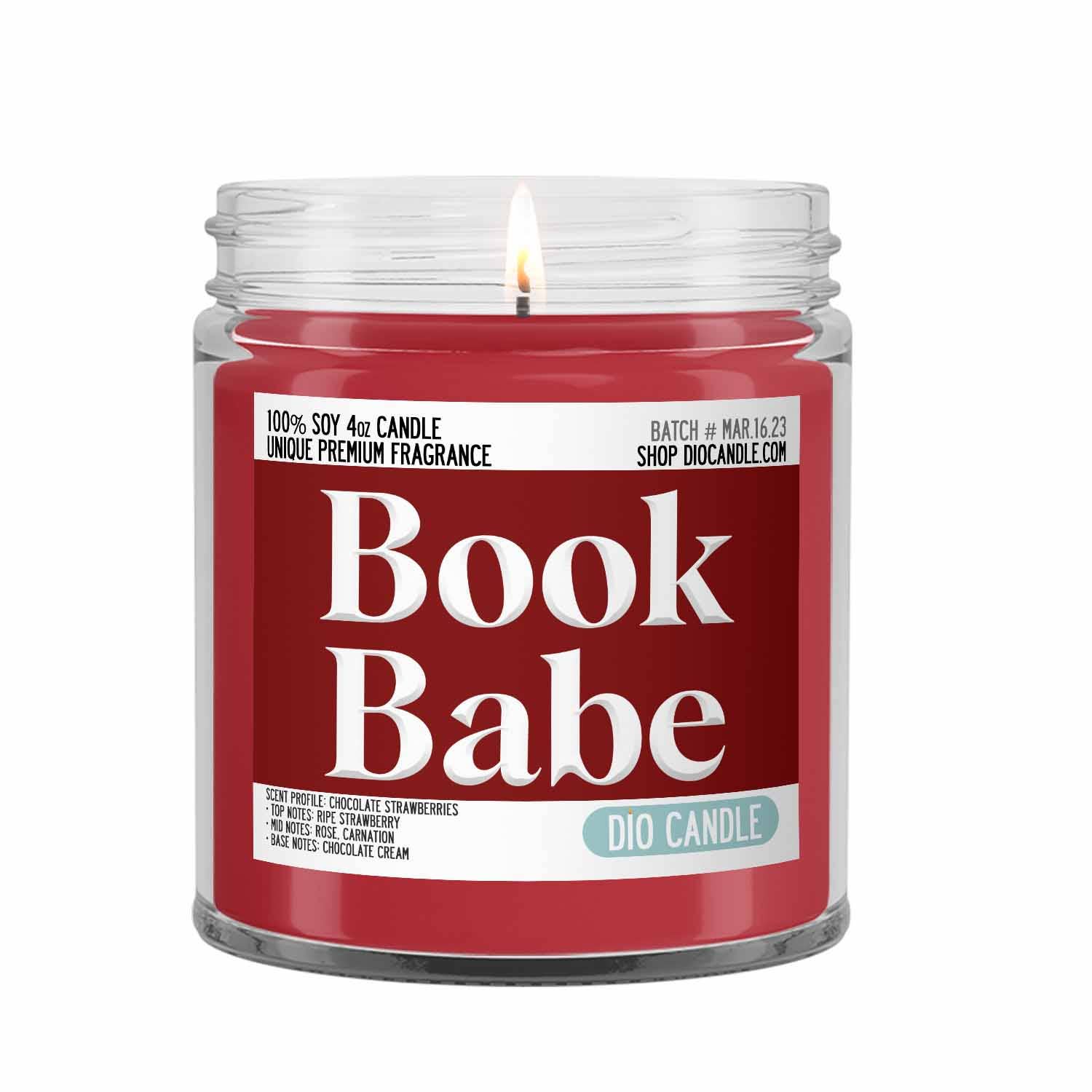 Dio Candle Company – wholesale Jar/filled candle – Book Babe Candle2