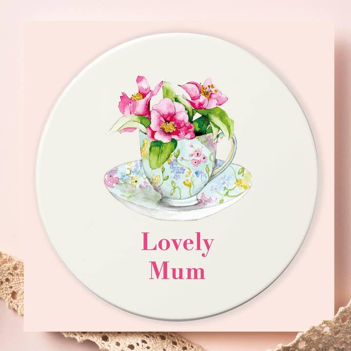 Keramisk Underlägg - Blommigt Dryckesunderlägg | Värmebeständig Ytskyddare med Korkbaksida för wholesale av Crumble & Core