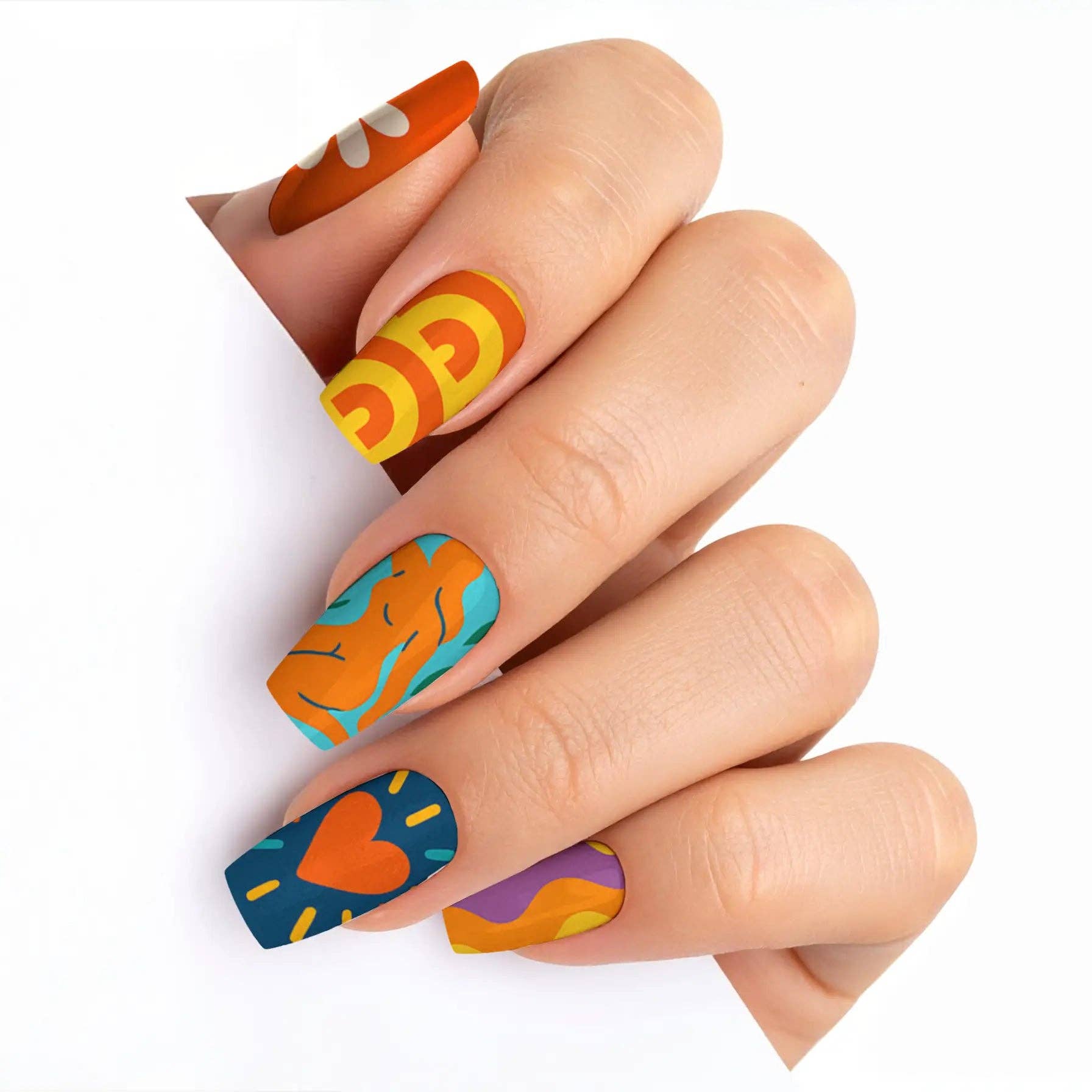 FYNE BODY - Wholesale Press-on/fake nails - Splat-tastic Canvas Creativity Press-On Nails89