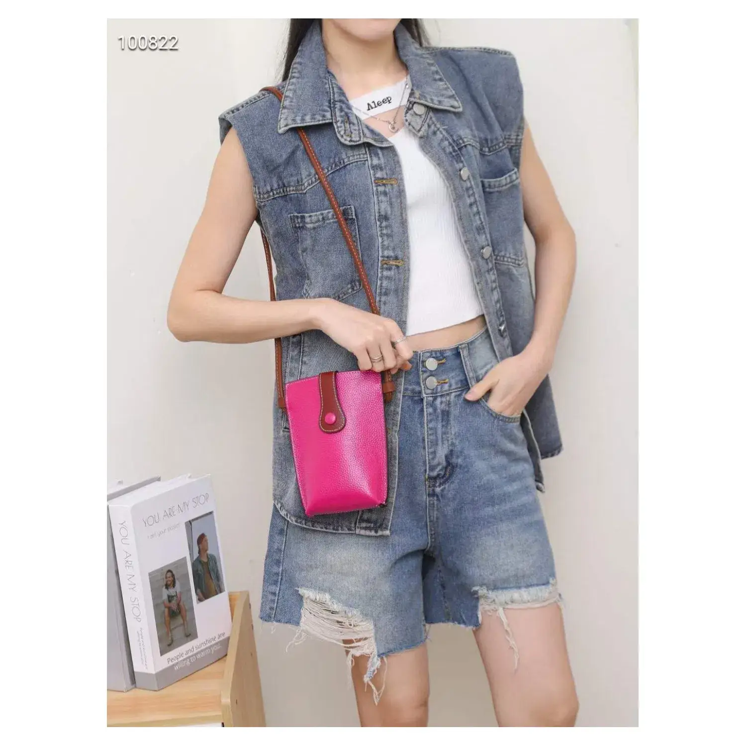 Superbia – wholesale Crossbody bag – Women's – Superbia Genuine Leather Two-Toned Mobile Bag Essential Bag11