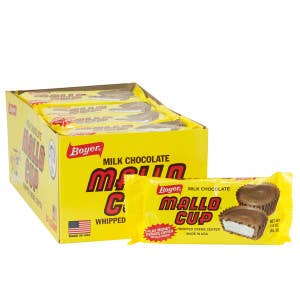 L&F Universal Goods - Wholesale Chocolate Covered Sweets - Mallo Cups Milk Chocolate 24/1.6OZ