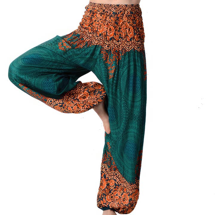 Gypsy Rose - Wholesale Pants – Women's - Magic Carpet Ride Rayon Printed Harem Pants1