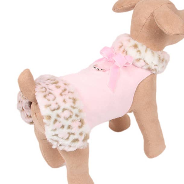 Velvet Bow Pink Lynx Fur Coat for wholesale by Susan Lanci Designs