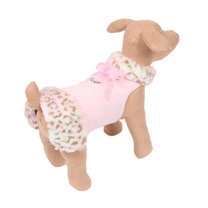 Velvet Bow Pink Lynx Fur Coat for wholesale by Susan Lanci Designs