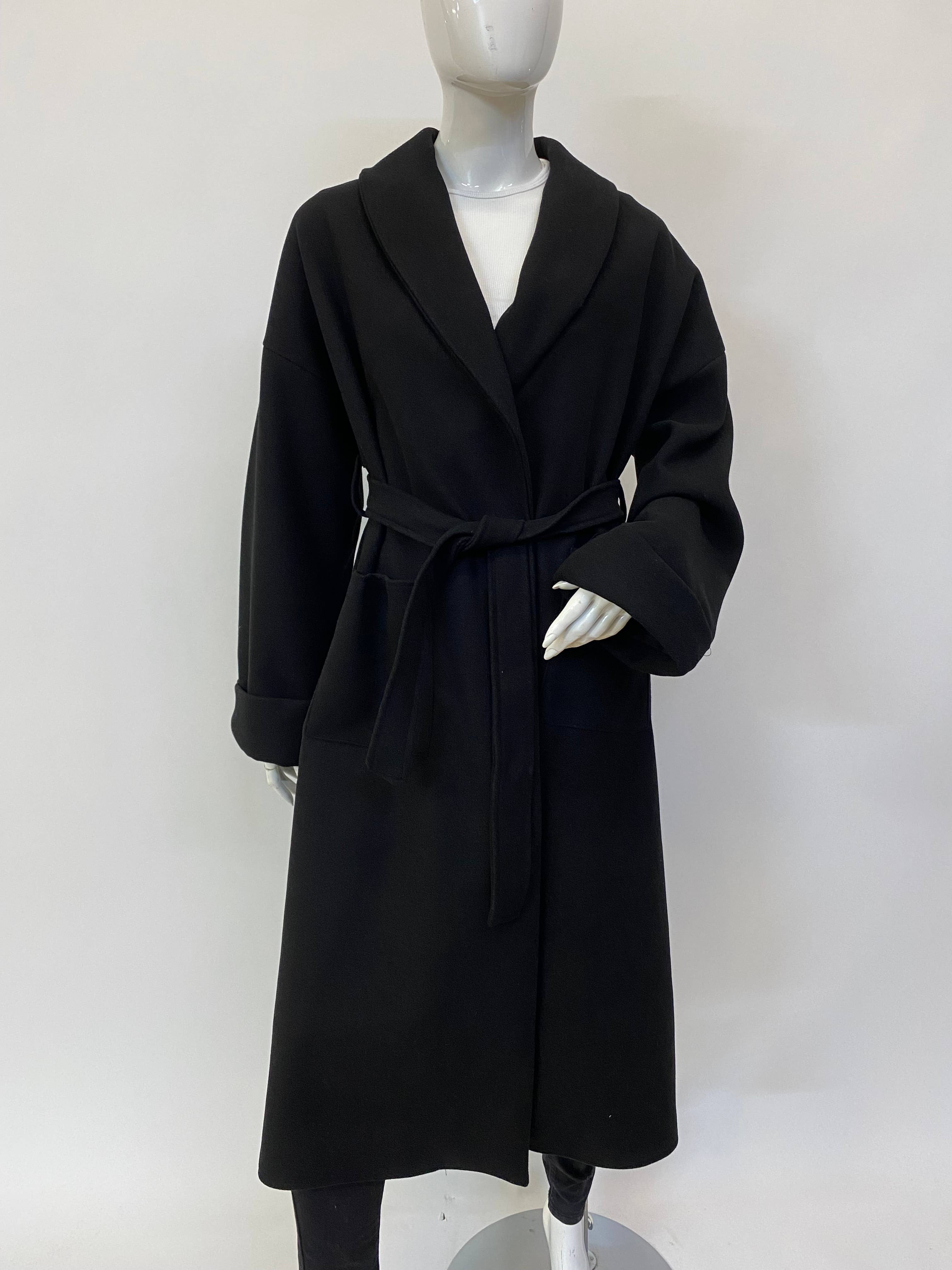 ORNELLA PARIS - Vendita all'ingrosso Cappotto - Donna - Cappotto liscio con cintura MC-M24010

7