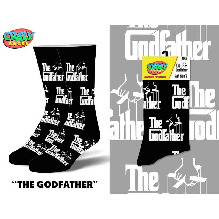 Crazy Socks - Wholesale Socks - Men's - The Godfather - Mens Crew Folded