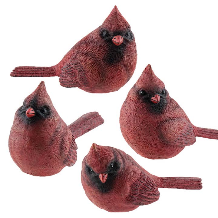 The Hearthside Collection - Wholesale Decorative Figurine - Small Resin Cardinal, 4 Assorted0