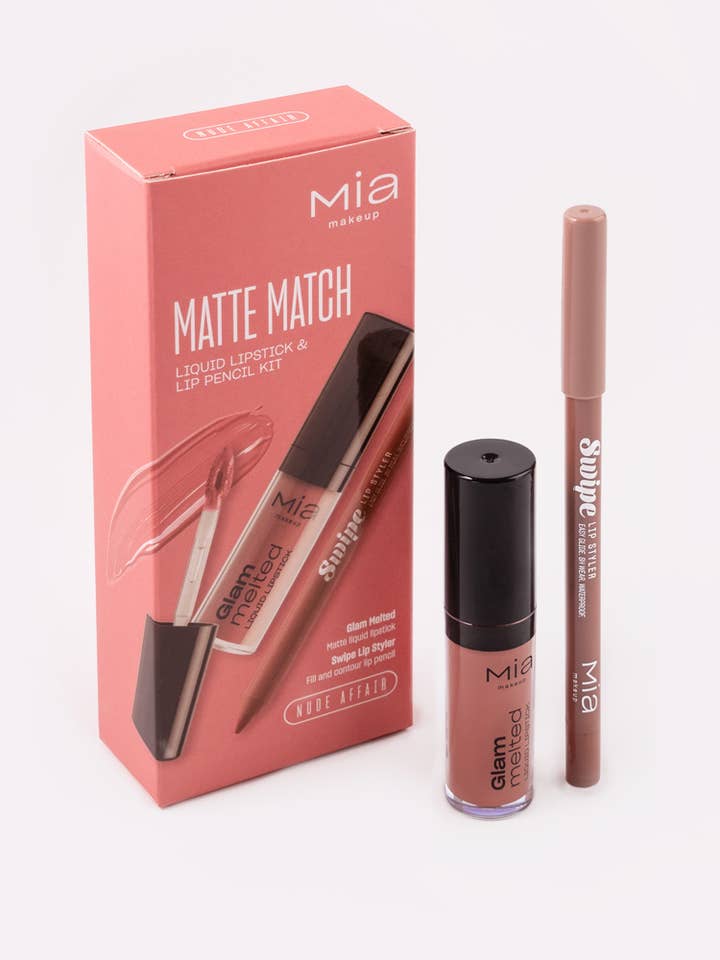 Matte Match Nude Affair - læbekombination læbeblyant + læbetint for engroshandel hos MIA COSMETICS SRL