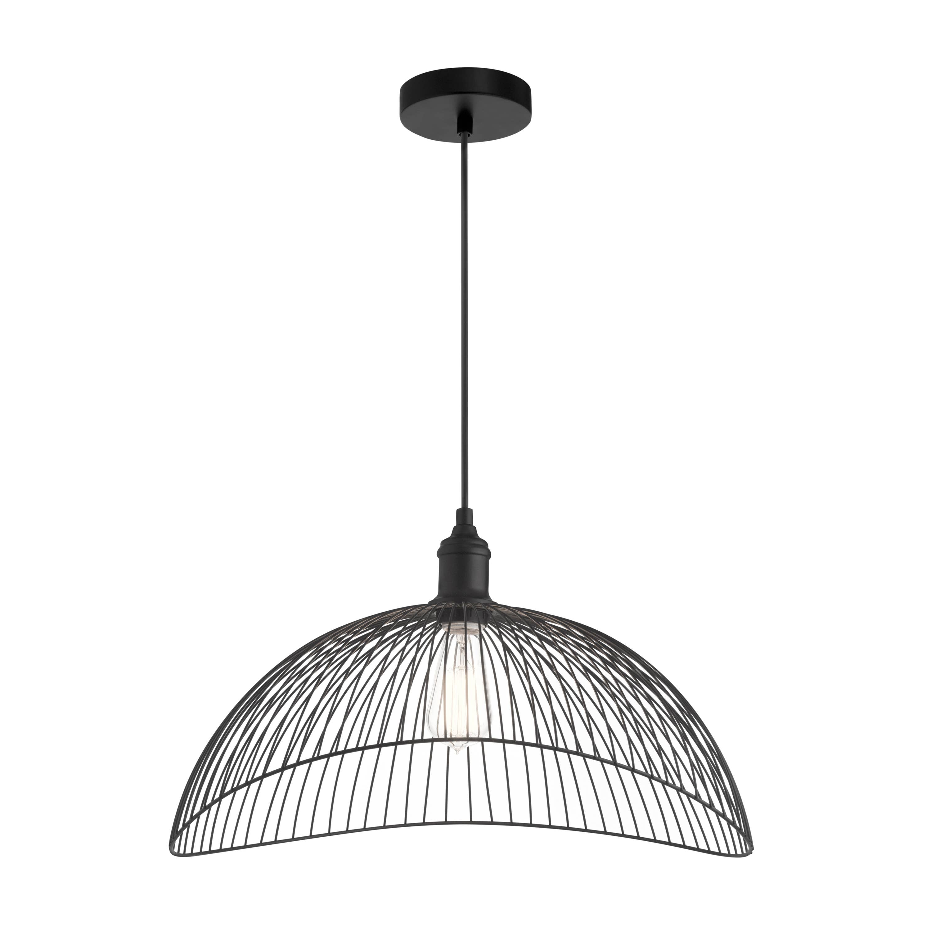 River of Goods - Wholesale Chandelier/Hanging Light - 18.75"W Wendy Black 1-Light Pendant Light Fixture1