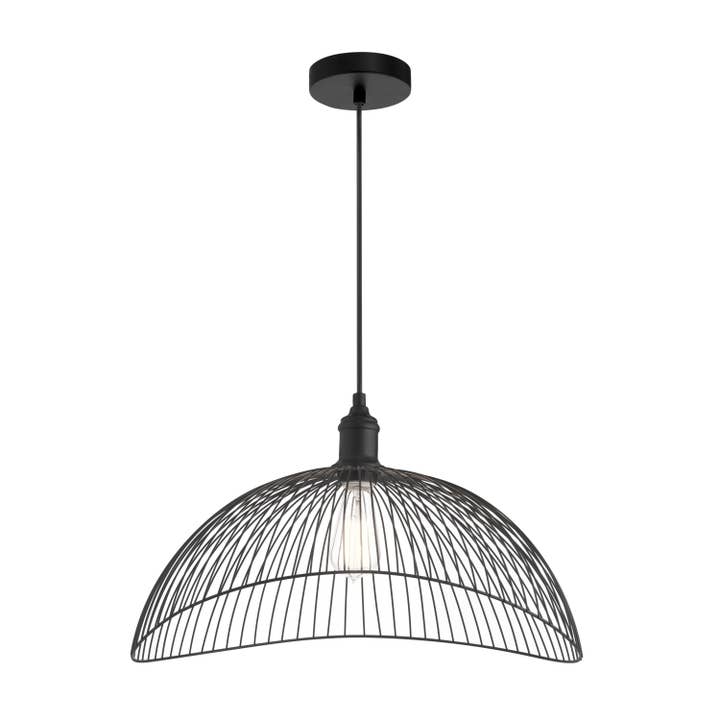 River of Goods - Wholesale Chandelier/Hanging Light - 18.75"W Wendy Black 1-Light Pendant Light Fixture1