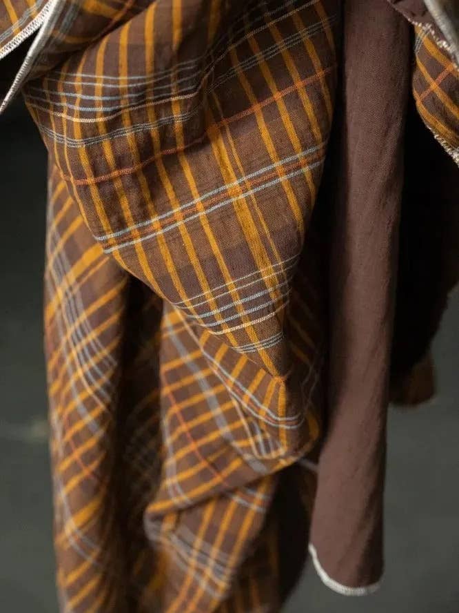 Ives Controlla Cotone Jacquard per la vendita all'ingrosso da parte di Merchant and Mills