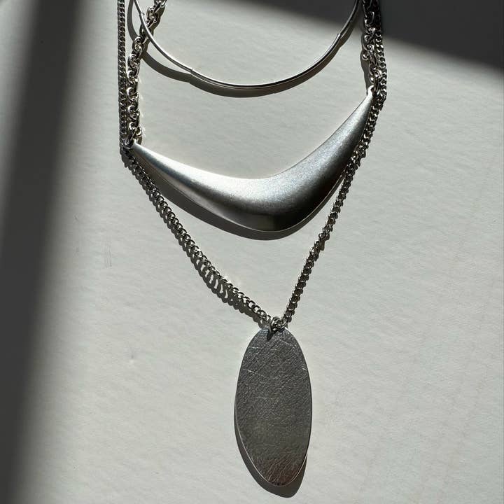 Christina Christi - Wholesale Pendant/Charm Necklace - Boho Necklaces, Silver Layering Necklaces, Silver Necklace, 7