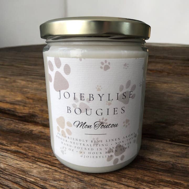 Mon Toutou Pet Lover's Odour Neutralizing Candle 13 oz for wholesale by JoiebyLise