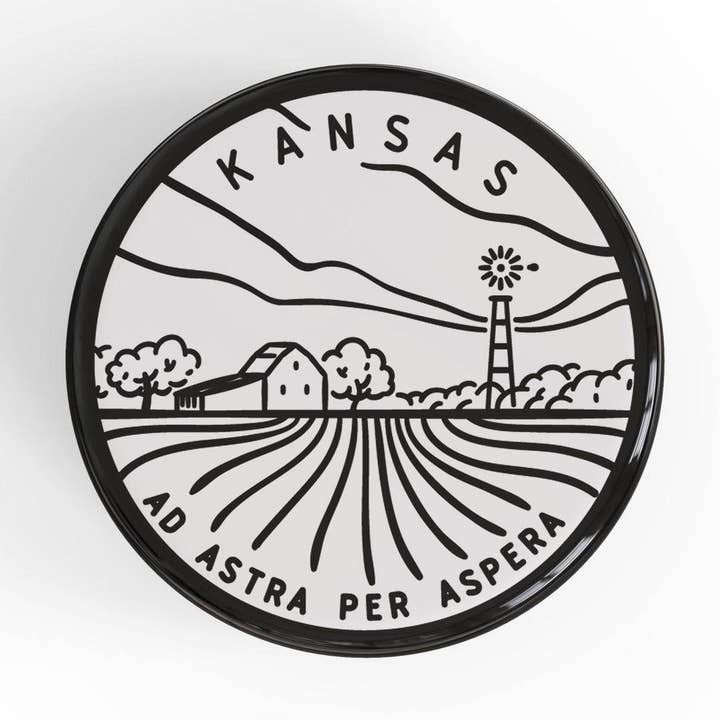 Albion Mercantile Co. - Vente Épinglettes/boutons - Broche bouton Kansas0