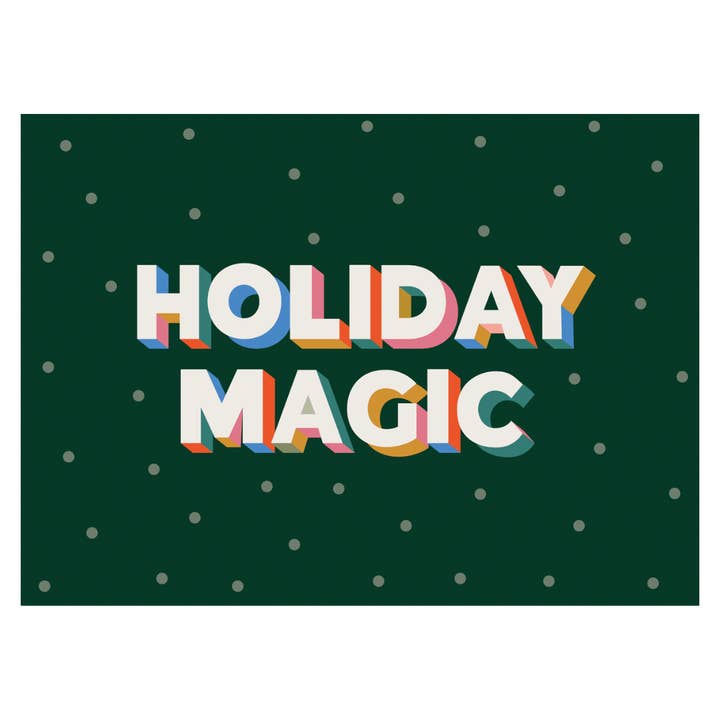Holiday Magic Banner (Green) - Kids Christmas Party Decor for wholesale by Cherrypick