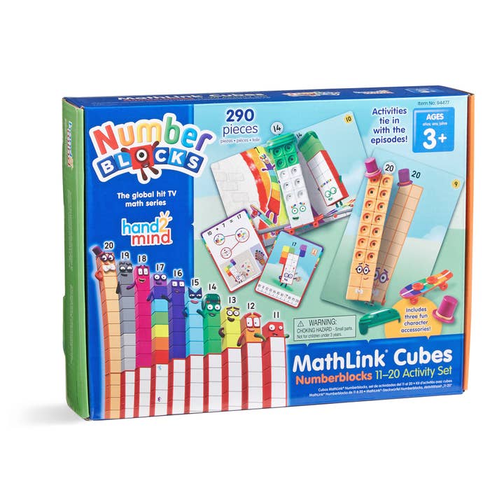 Mathlink® Cubes Numberblocks 11-20 Set for wholesale by Learning Resources
