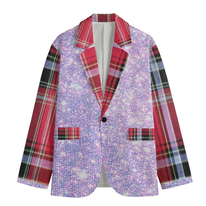 All-Over Print Men's Casual Flat Lapel Collar Blazer for wholesale by fullbreedcustom