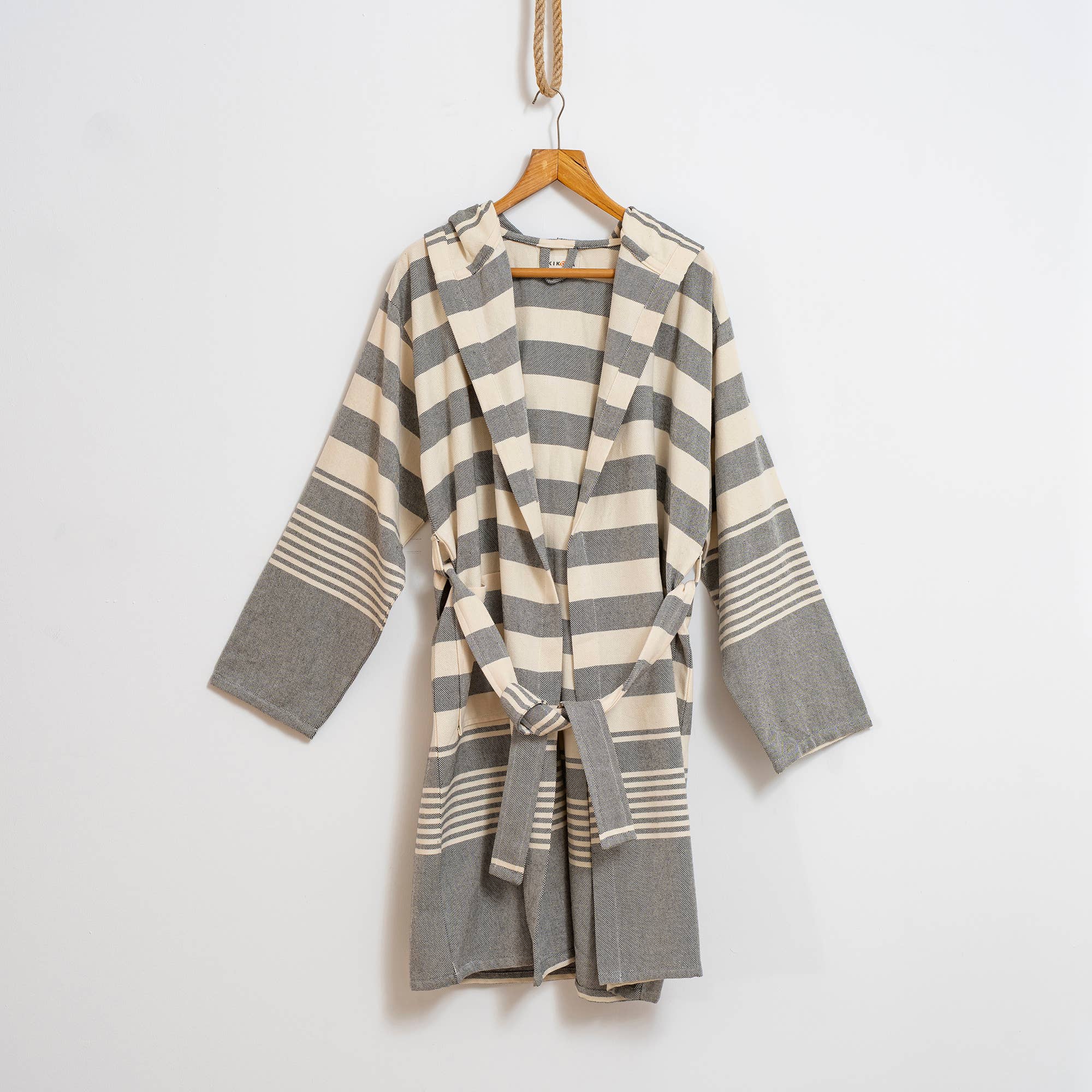 Kikoya - Wholesale Robe - Unisex - Bathrobe Turkish Cotton LightWeight Summer Hood Kimono Robe 0