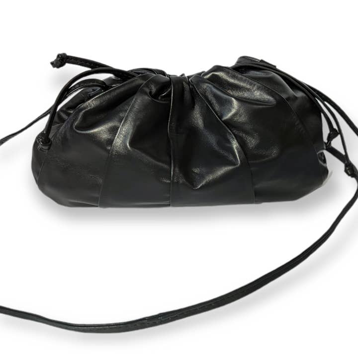 Black Drawstring Pouch for wholesale by Danielle Bernard Design