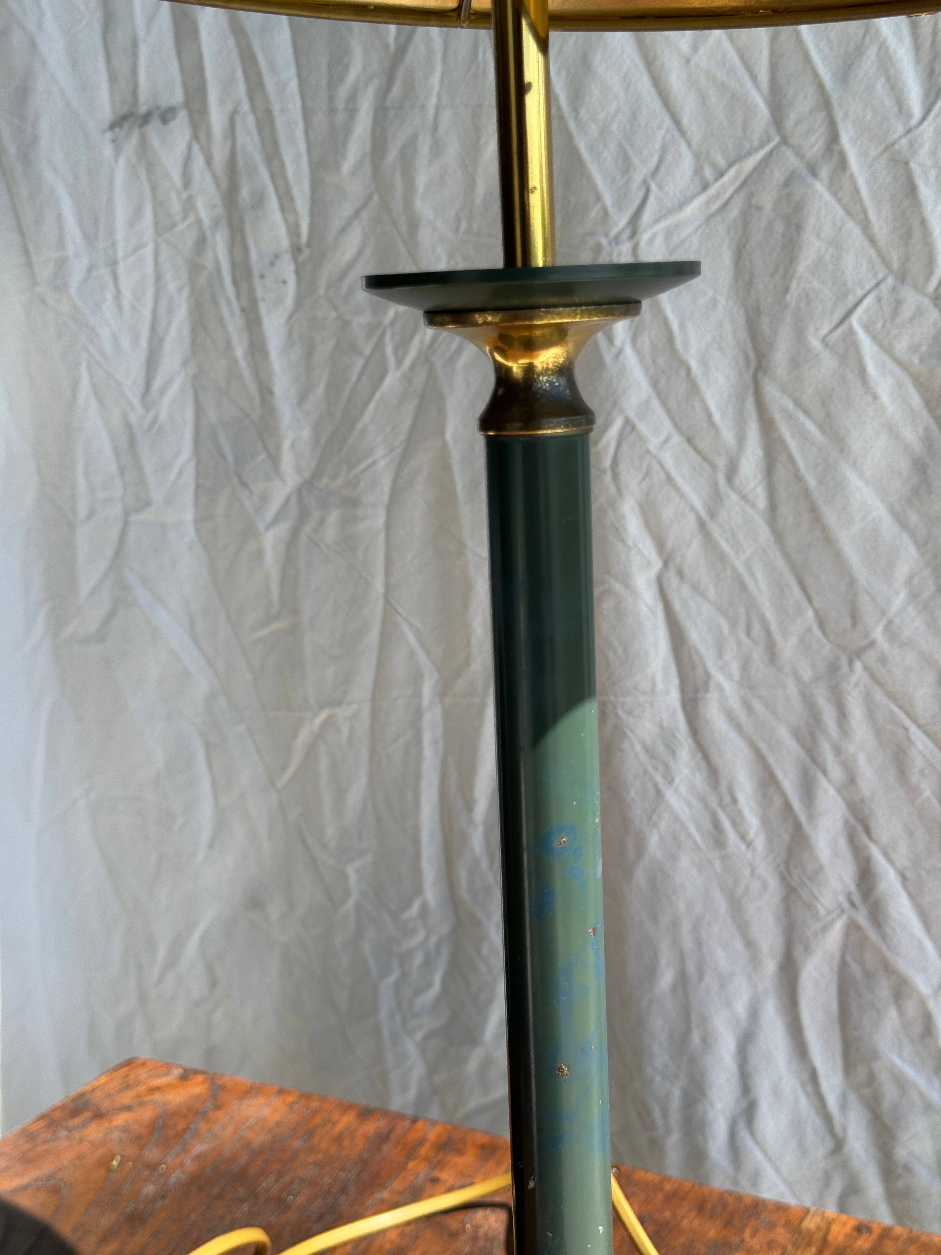 Office Objets - Wholesale Accent/Desk Lamp - Vintage green and gold table lamp H60 D306
