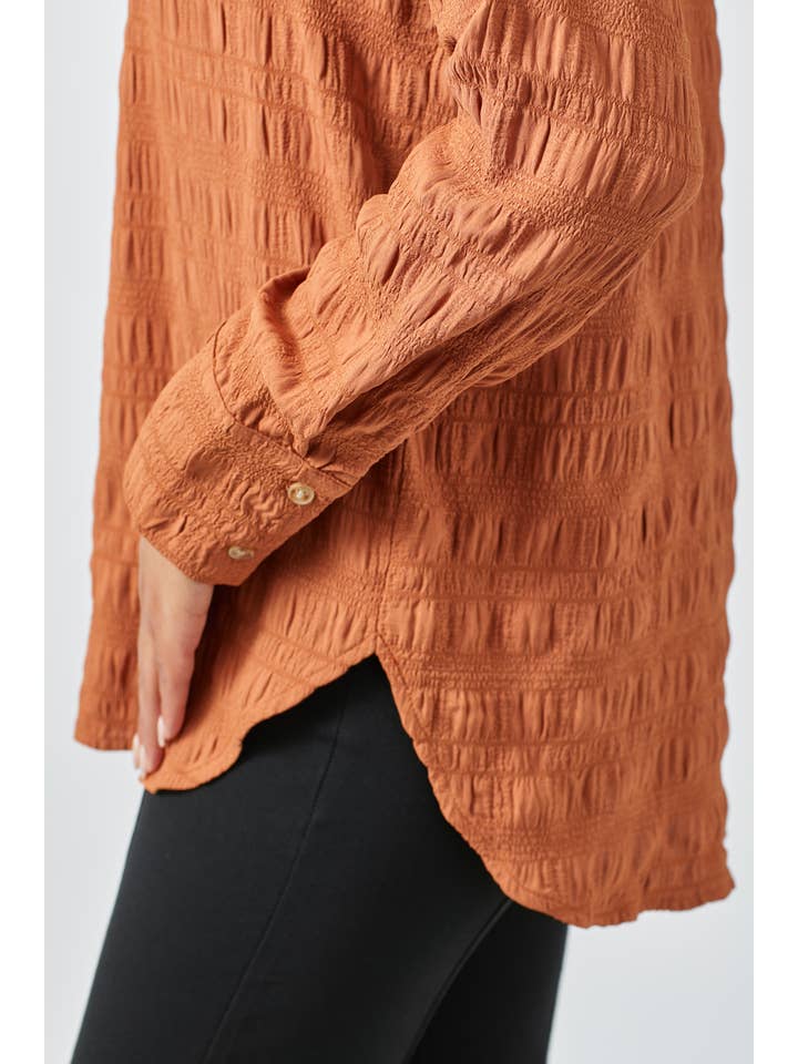 Mystree - Wholesale Button Down Shirt - Women's - 60209 Textured Button Down Shirt34