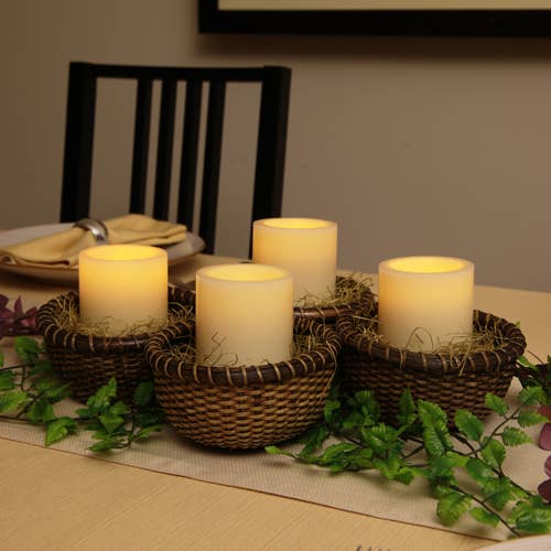 Flipo Group, Ltd. - Wholesale Flameless Candle - Ivory Wax Flameless LED Pillar Candles with Flat Top11