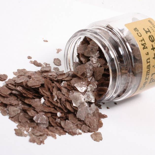 Bright Red, Slate Gray, Nutmeg Brown Mica Flakes - 3 Jars for wholesale on Faire4