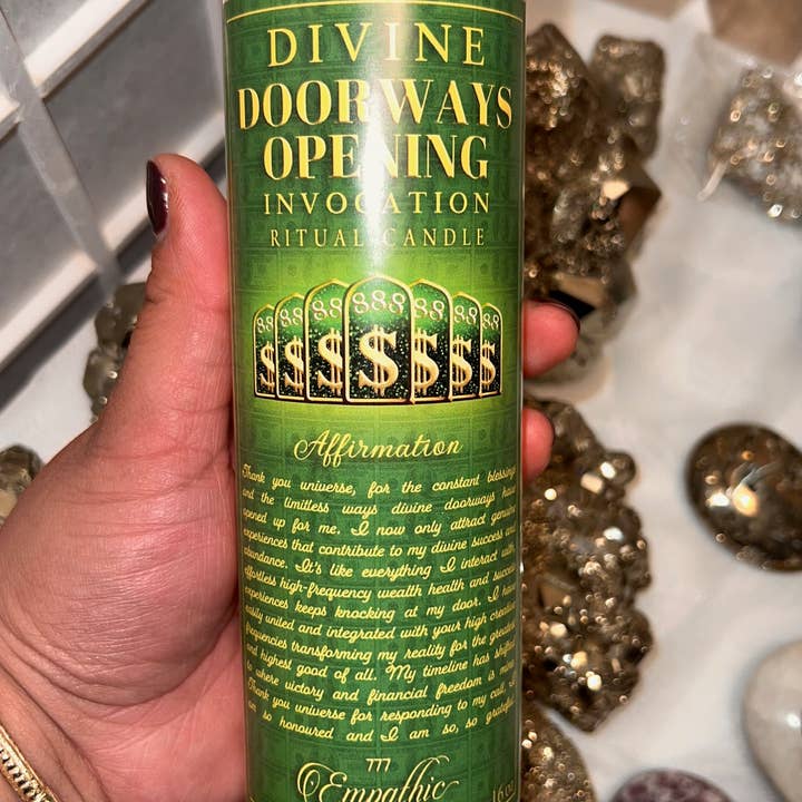 Empathic Moon 777 - Wholesale Votive Candle - Divine Doorways Opening Ritual Candle | Manifest Money5