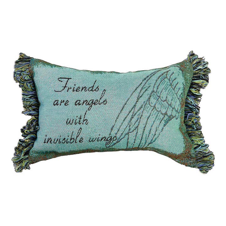 Friends Are Angels -Word Pillow for wholesale by Manual Woodworkers and Weavers, Inc.