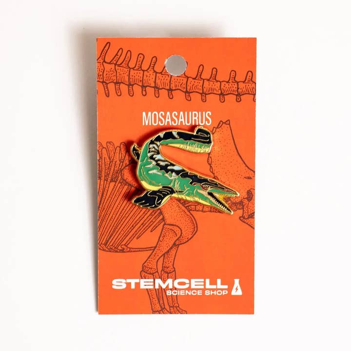 Stemcell Science Shop - Wholesale Lapel Pin/Button - Mosasaurus Enamel Pin (Mosasaurus hoffmanni)5