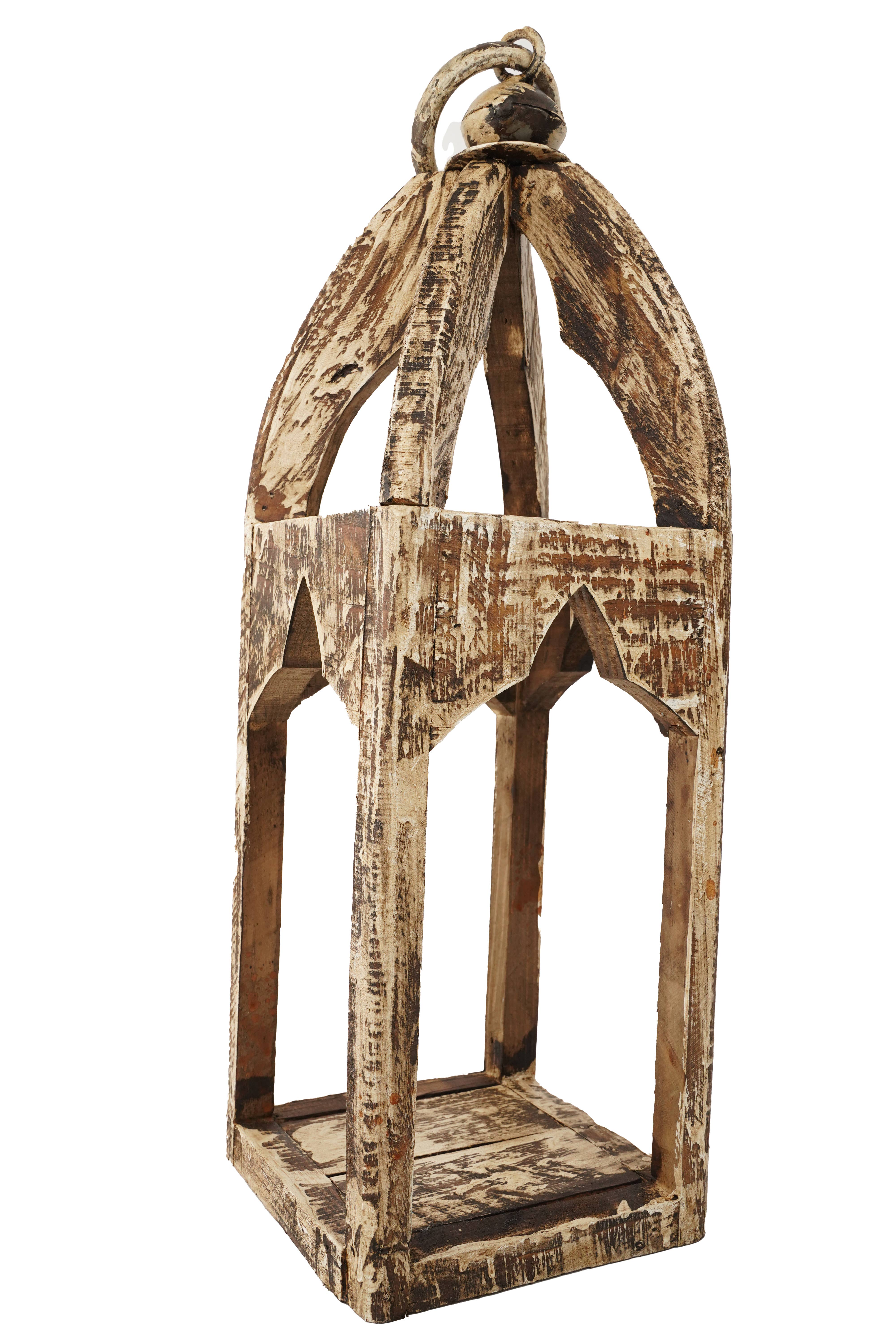 My Amigos Imports - Wholesale Lantern - Mesa Trails Wood and  Iron Lantern-8x8x22 inches-5 Colors4