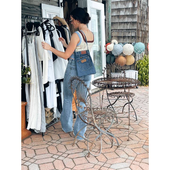 Feelin’Blue. - Wholesale Shoulder Bag - Women's - Repurposed Denim Pocket Purse9