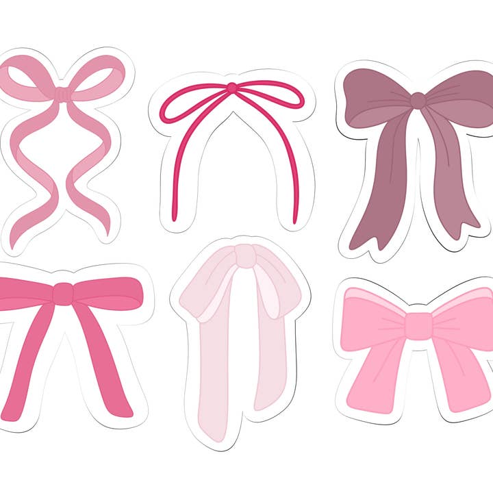 Bow Collection Cookie Cutters for wholesale by Maison’s Custom Cutters