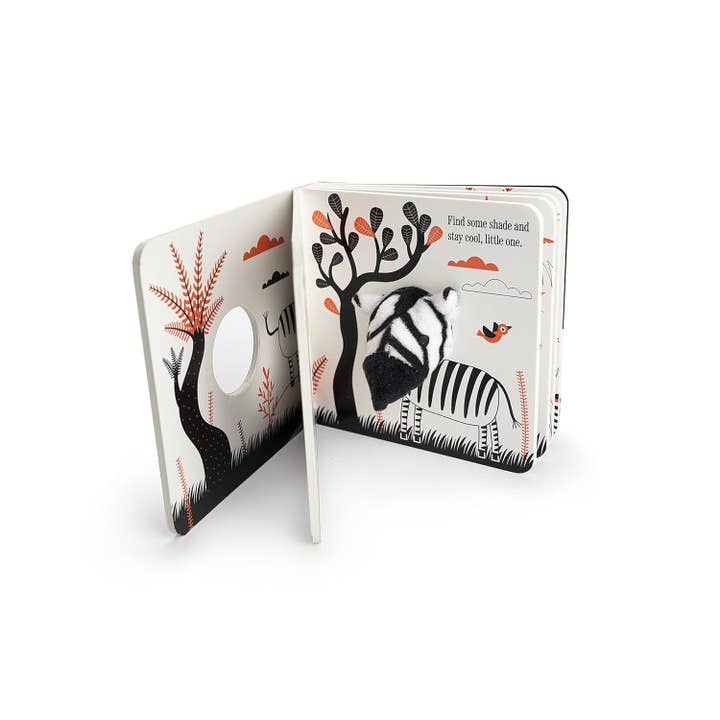 Fox Chapel Publishing - Wholesale Baby & Toddler Book (0-2) - Little Zebra Finger Puppet Board Book with High Contrast Art1