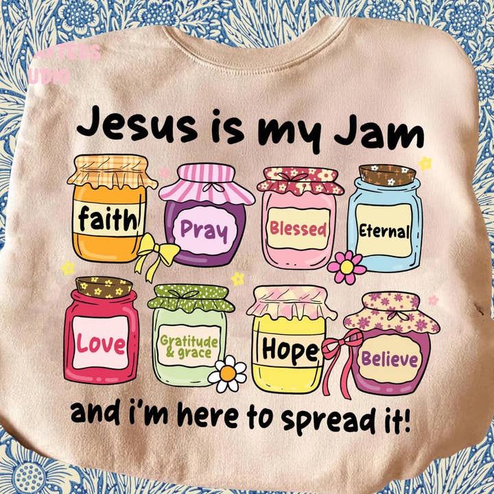 Jesus is my jam sweatshirt for wholesale by StricklandDesignCo
