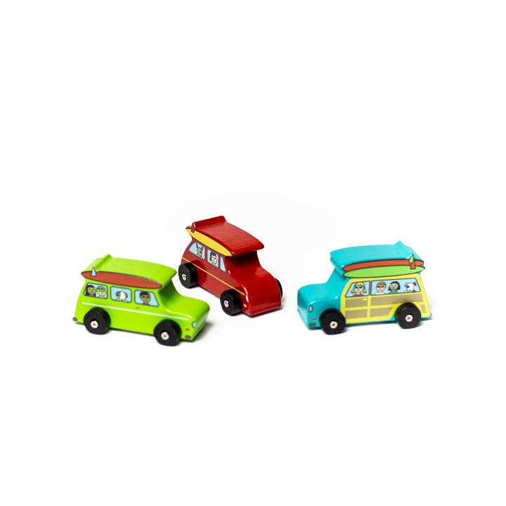 Jack Rabbit Creations - Wholesale Toy Car/Truck - Kids - Pull Back Surfer Vans Refill - Set of 24