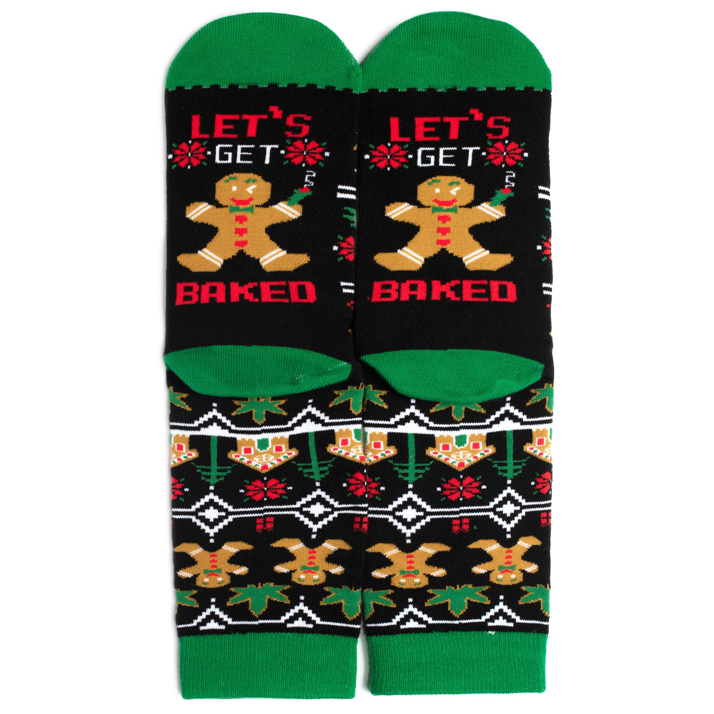 Lavley – wholesale Socks – Unisex – Let's Get Baked (Christmas) Socks4