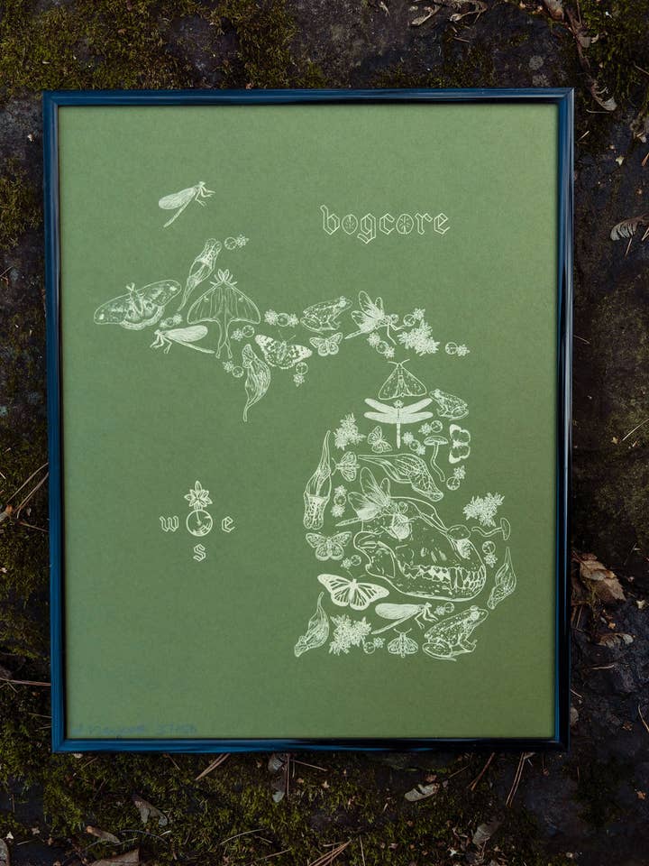Bogcore Michigan Map for wholesale by Home Squirrel