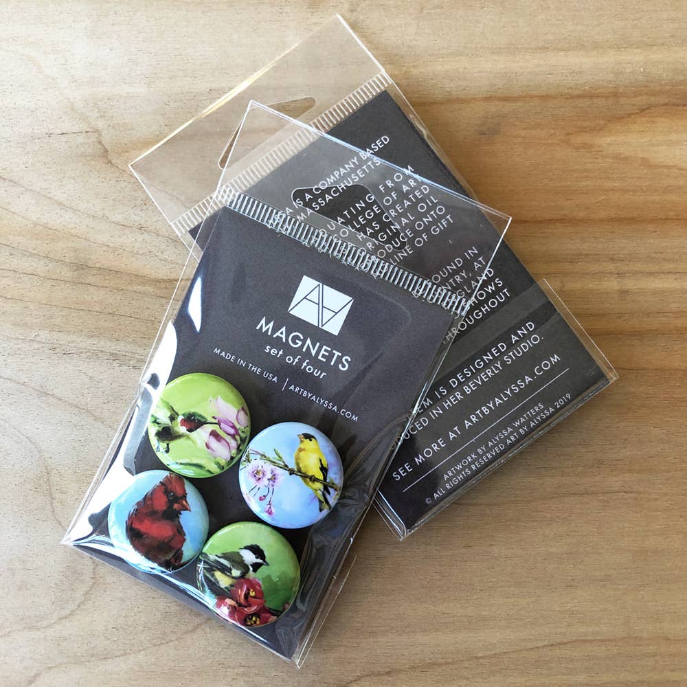 Art by Alyssa - Wholesale Magnet - Summer Bird Magnet Set1